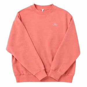 Alo medium pink accolade crew sweatshirt